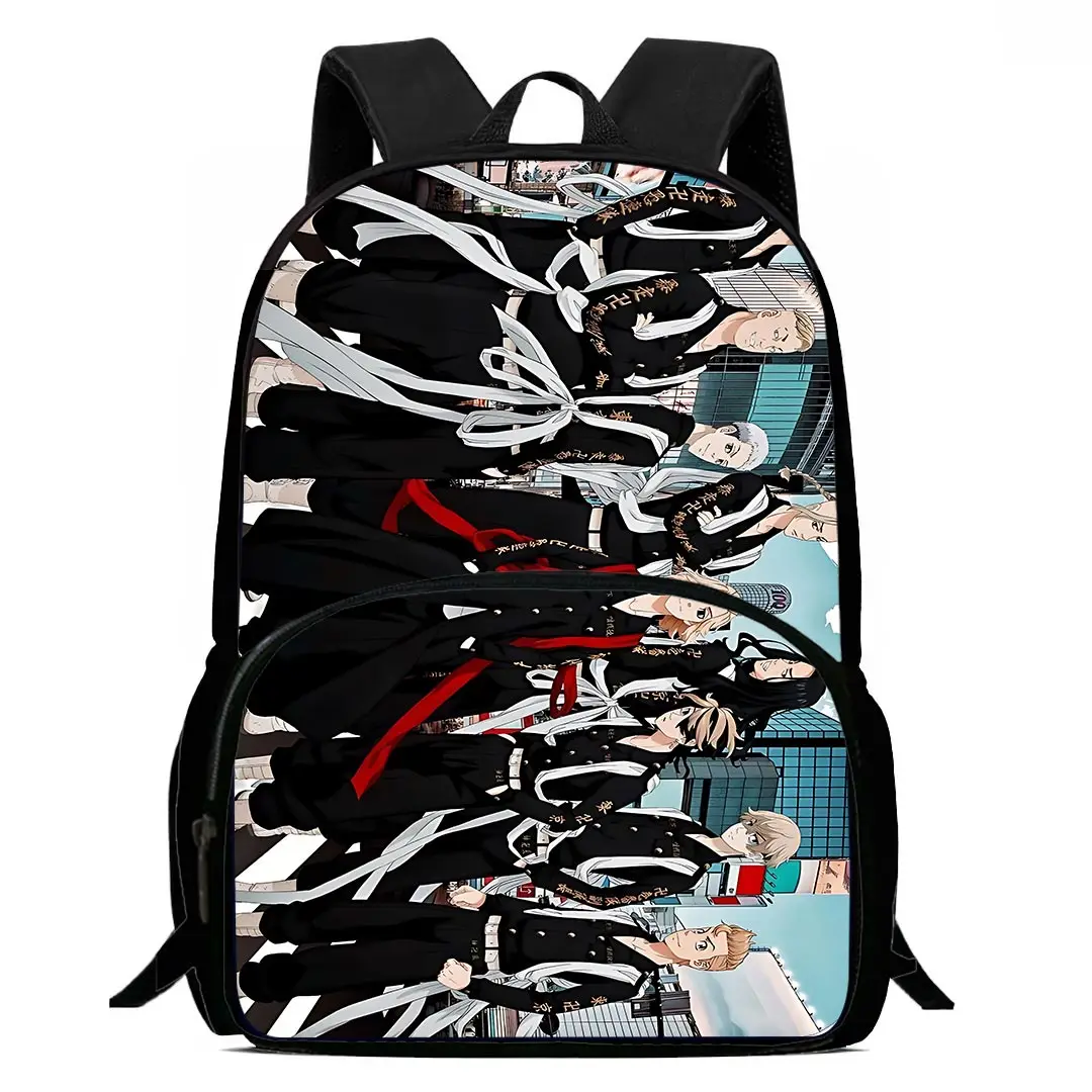 Tokyo Revengers Anime Mochilas para Crianças, Mochilas Escolares, Grande Capacidade, Camping, Mochila Durável, Presente de Aniversário, Meninos, Meninas, Estudante