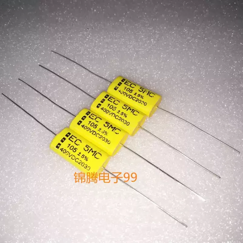 10-100pcs American Gadan EC 5MC 1UF 400V Frequency Divider Axial Polarized Coupled Thin Film Capacitors