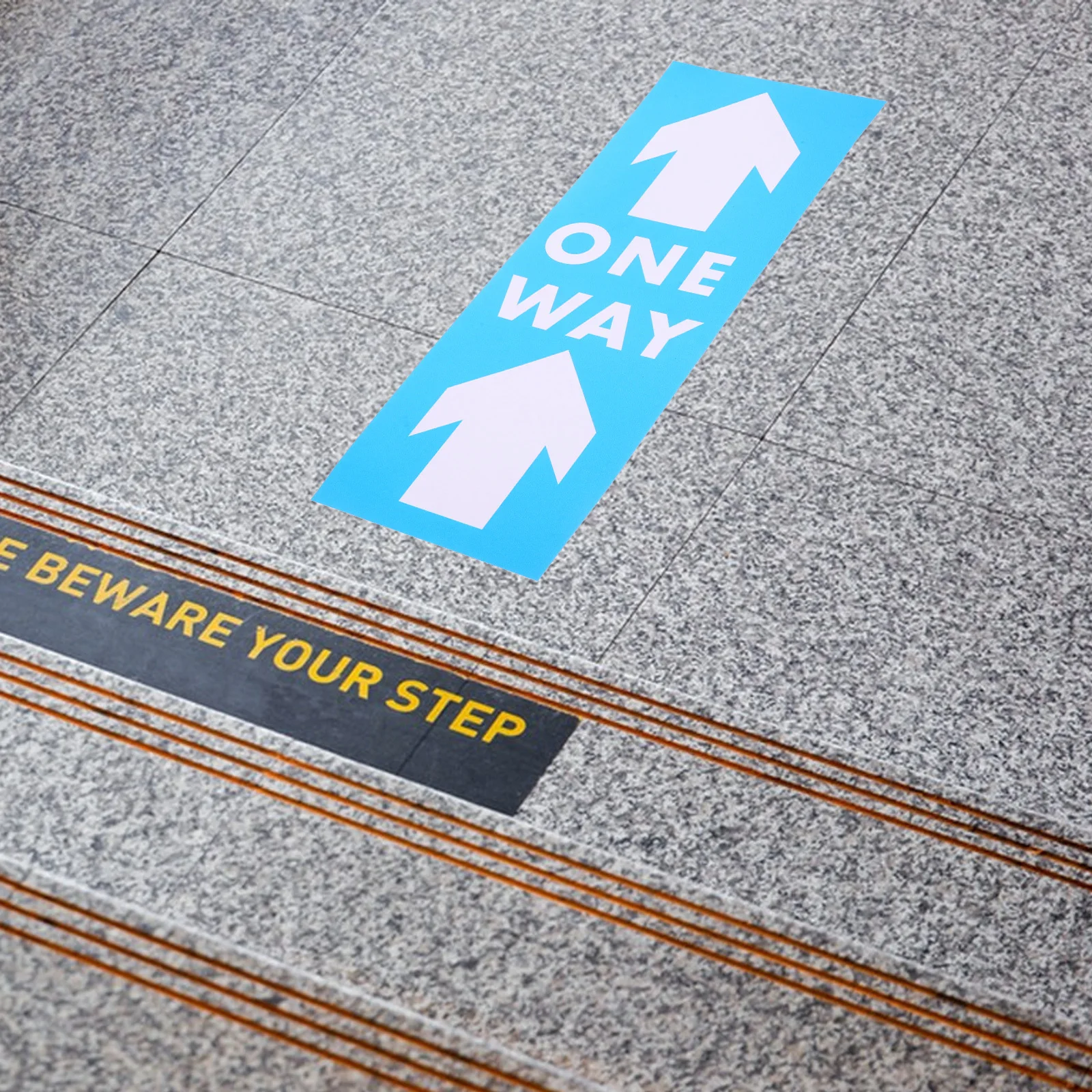 

5pcs Arrow Floor Stickers Warning Decals For Direction Indication Traffic Safety Signs Self-Adhesive Pvc Durable Stickers For