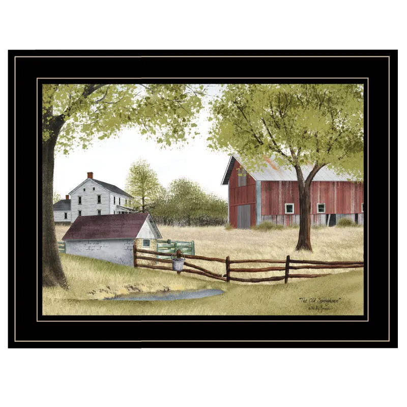 

The Old Spring House by Billy Jacobs, Ready to Hang Framed Print, Black Frame