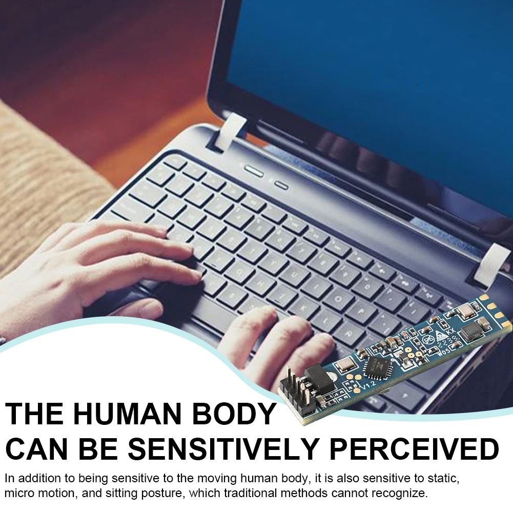 LD2410B Smart Human Presence Status Radar Sensing Module 24GHz Human Presence Radar Module High Sensitivity Motion Switch Sensor