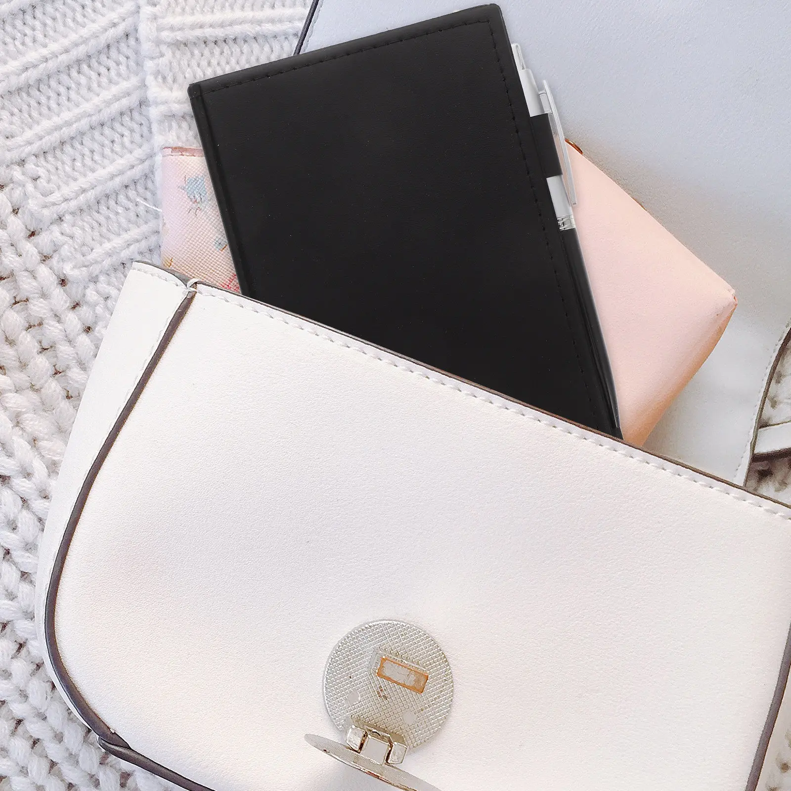 

Notebooks Set PU Clipboard Folder Pen Holder Rectangular Notes Index Tabs Flags Organizer Office School