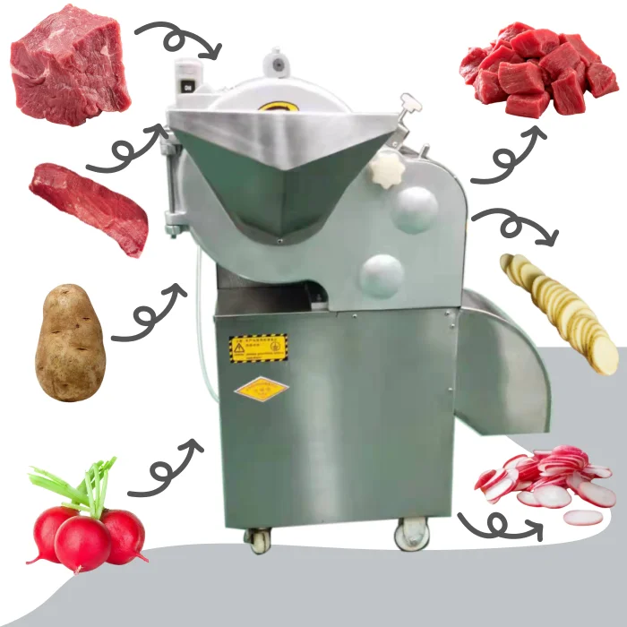for*High Quality Vegetable Cutting Machine Carrot Dicer Meat Cubes Machine Pork Cutting Machine Price Beef Cubes·
