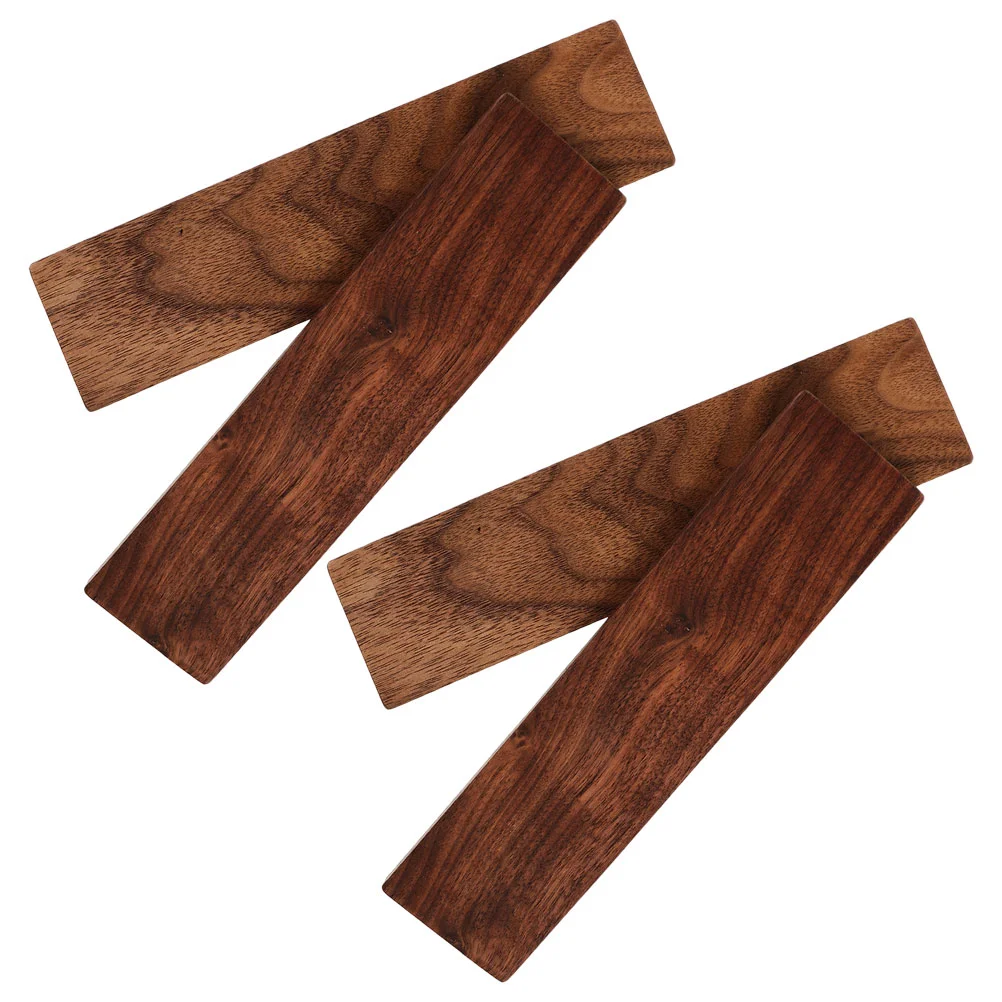 4PCS Wood Blocks Crafts Planks Whittling Engraving Hardwood Board Walnut Hardwood Planks for DIY Woodworking and Carving Project