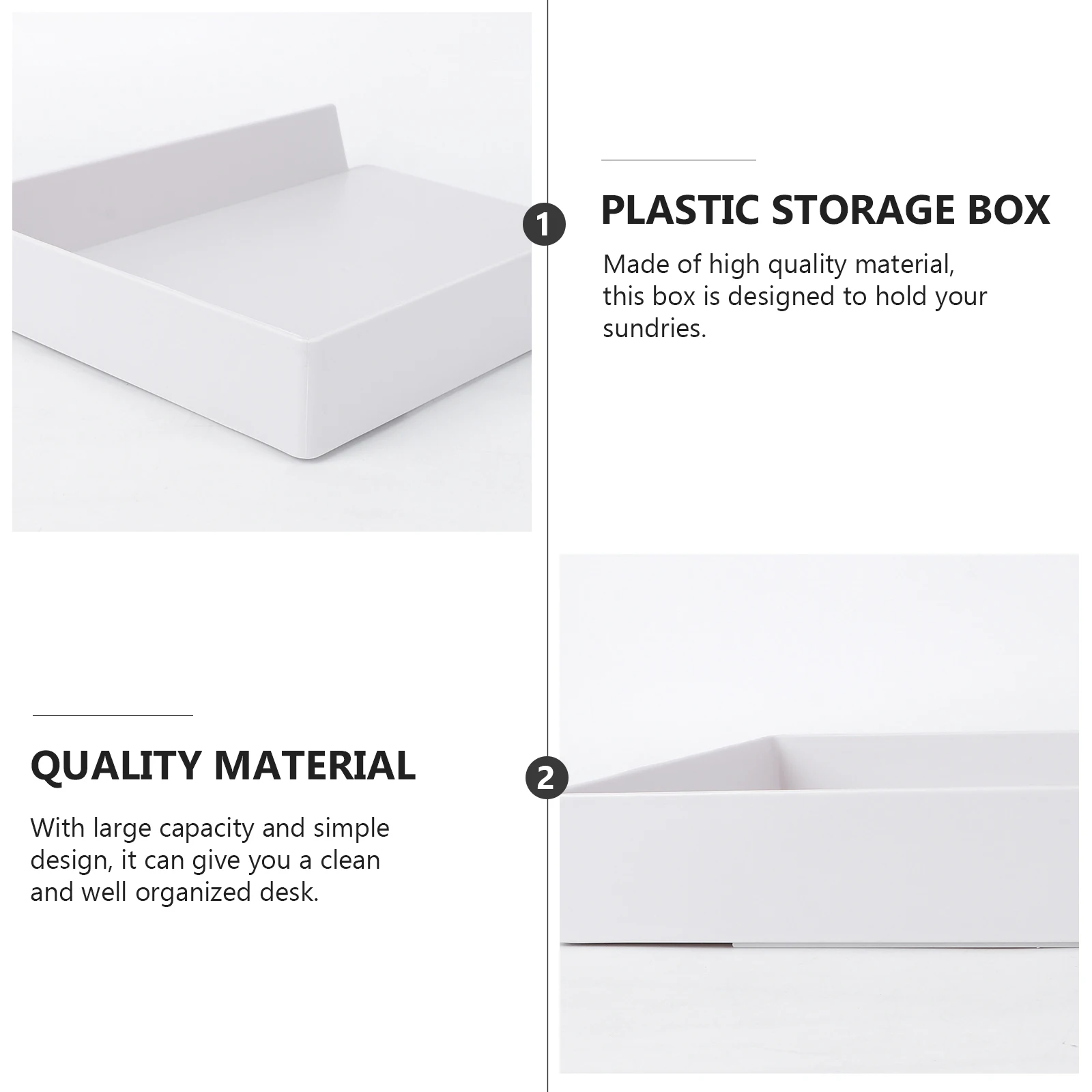 

1pc White Plastic Drawer Storage Box Office ganizer for Headphones Pens Mobile Phones Space Saving Home Stationery Container