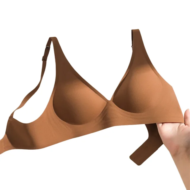 

KUCLUT Invisible Seamless Wireless Bra Beautiful Back Design Large Small Breast Gathering Side Sexy Underwear Push Up Bra