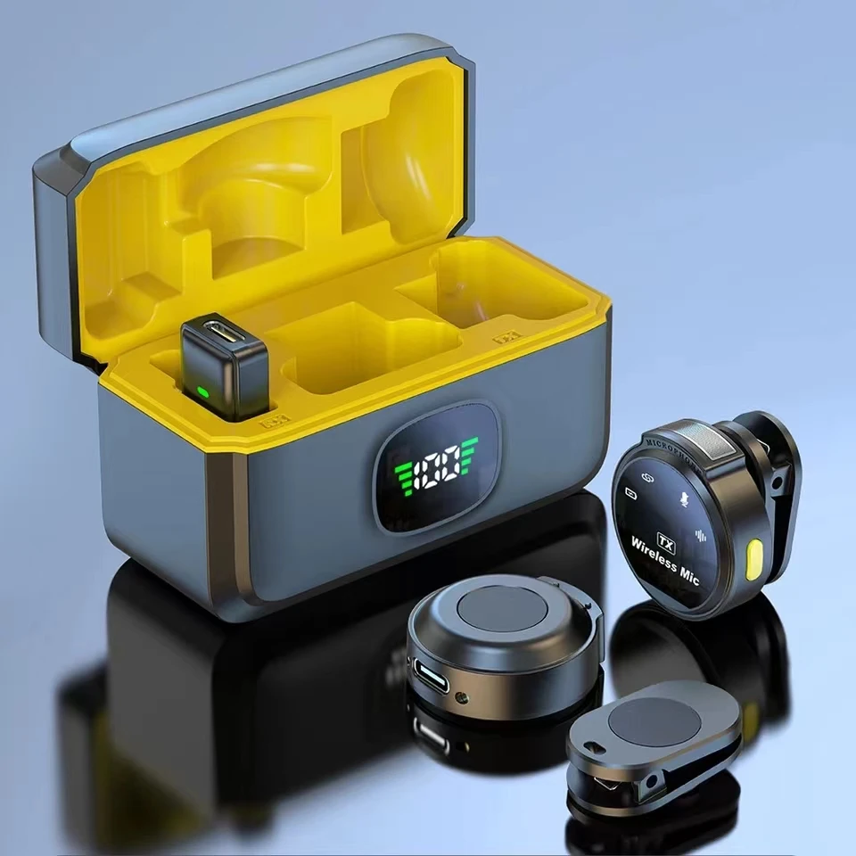 

Wireless Lapel Microphone USB-C/iOS Interface Lavalier Mic Noise Cancel 164ft Range for Android/iPhone/Camera/PC/Laptop