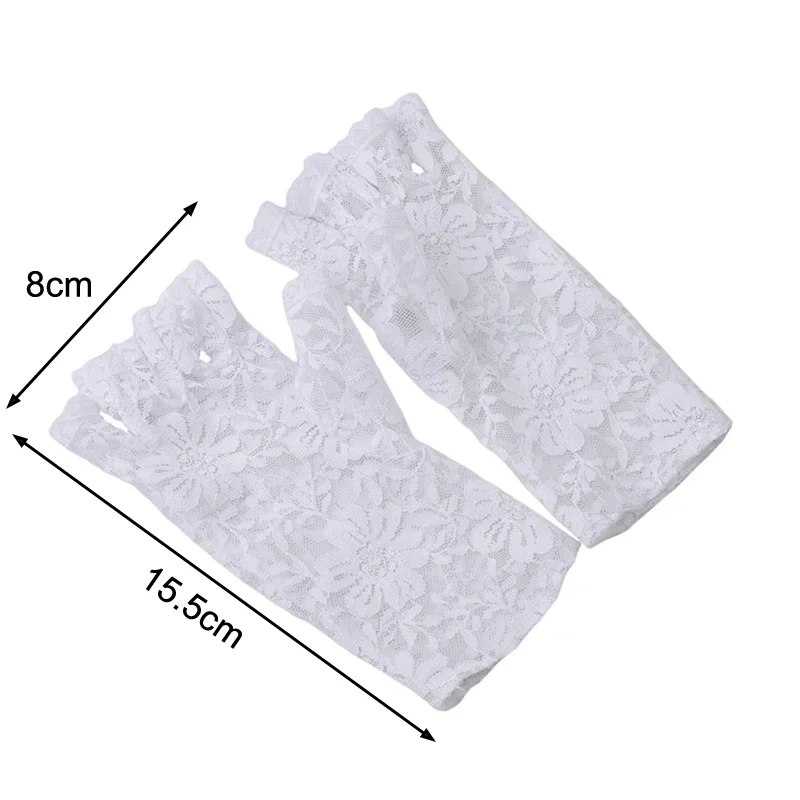 Лидер продаж, женские сексуальные кружевные перчатки без пальцев, варежки для невесты, женские ажурные перчатки с половиной пальца, варежки Handschoenen