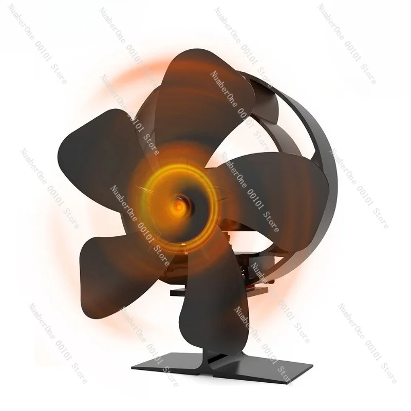60-degree oscillating fireplace fan - silent, high-velocity heat circulation