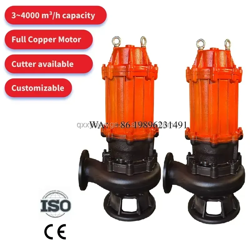 Wmwmnu for WQ Series Stainless Steel Submersible Portable Low Volume Dirty Water Wastewater Pumps with AC Motor Affordable