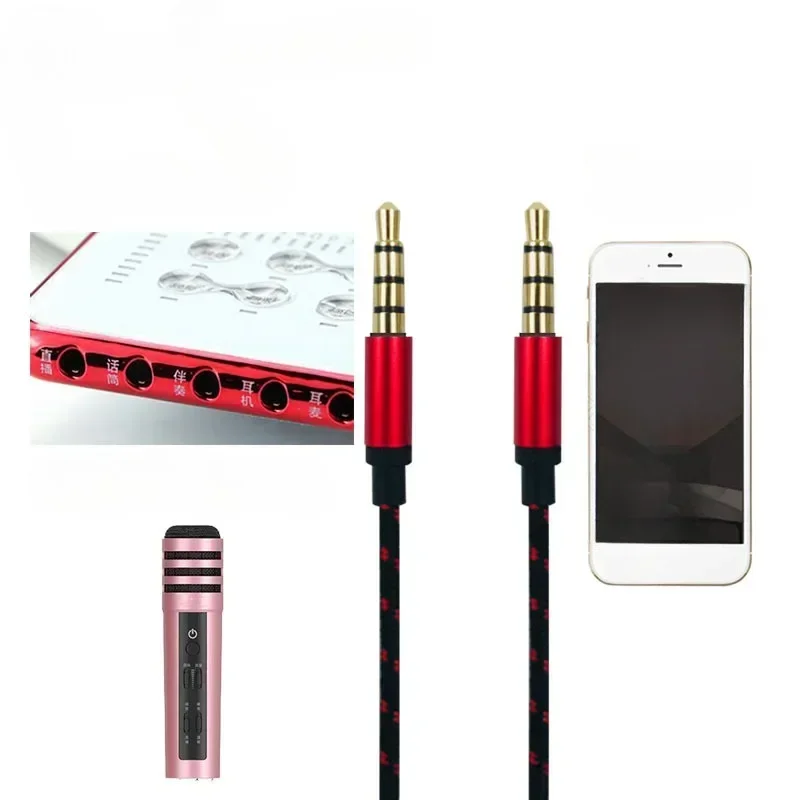 3,5mm Aux-Kabel buchse Stecker-Stecker-Audio kabel 3,5mm Lautsprecher kabel für Kopfhörer Auto für Xiaomi Redmi 5 plus Oneplus 5t Aux-Kabel