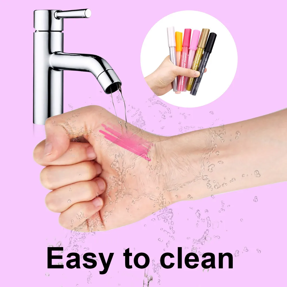 1Pc BDSM Humiliation Graffiti Erasable Pen Sex Accessories Adult Game Washable Markers DIY Tattoo Pens Sex Toys Erotic Products