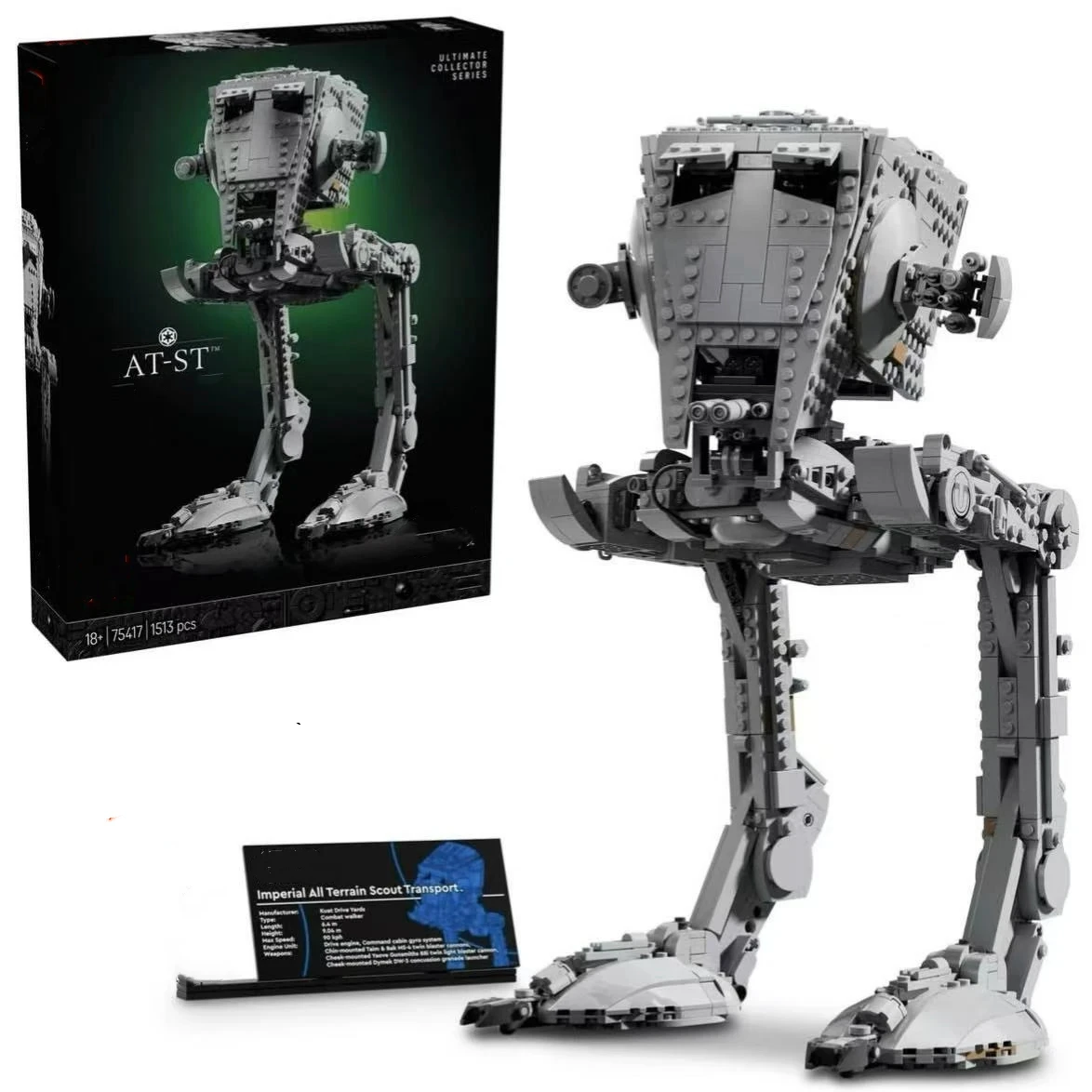 

MINISO MOC AT Walker Model Building Blocks DIY Assemble Bricks Collection Toys For Kids Adult Christmas Gifts