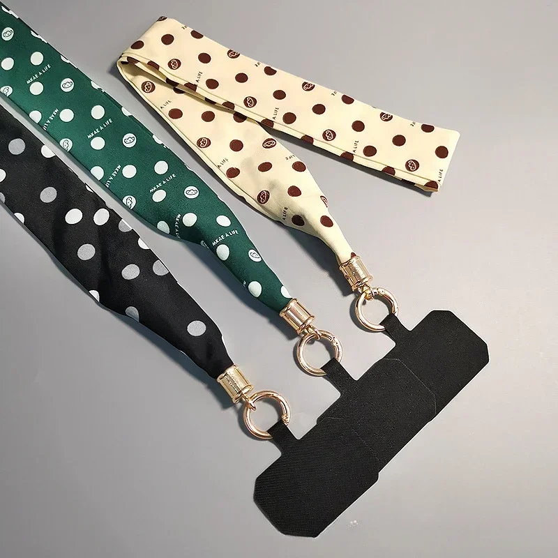 

Phone Lanyard for Women, Hanging Neck, Polka Dot, Long, Simple and Light, Breathable Scrag, Mobile Phone Case, General Trend