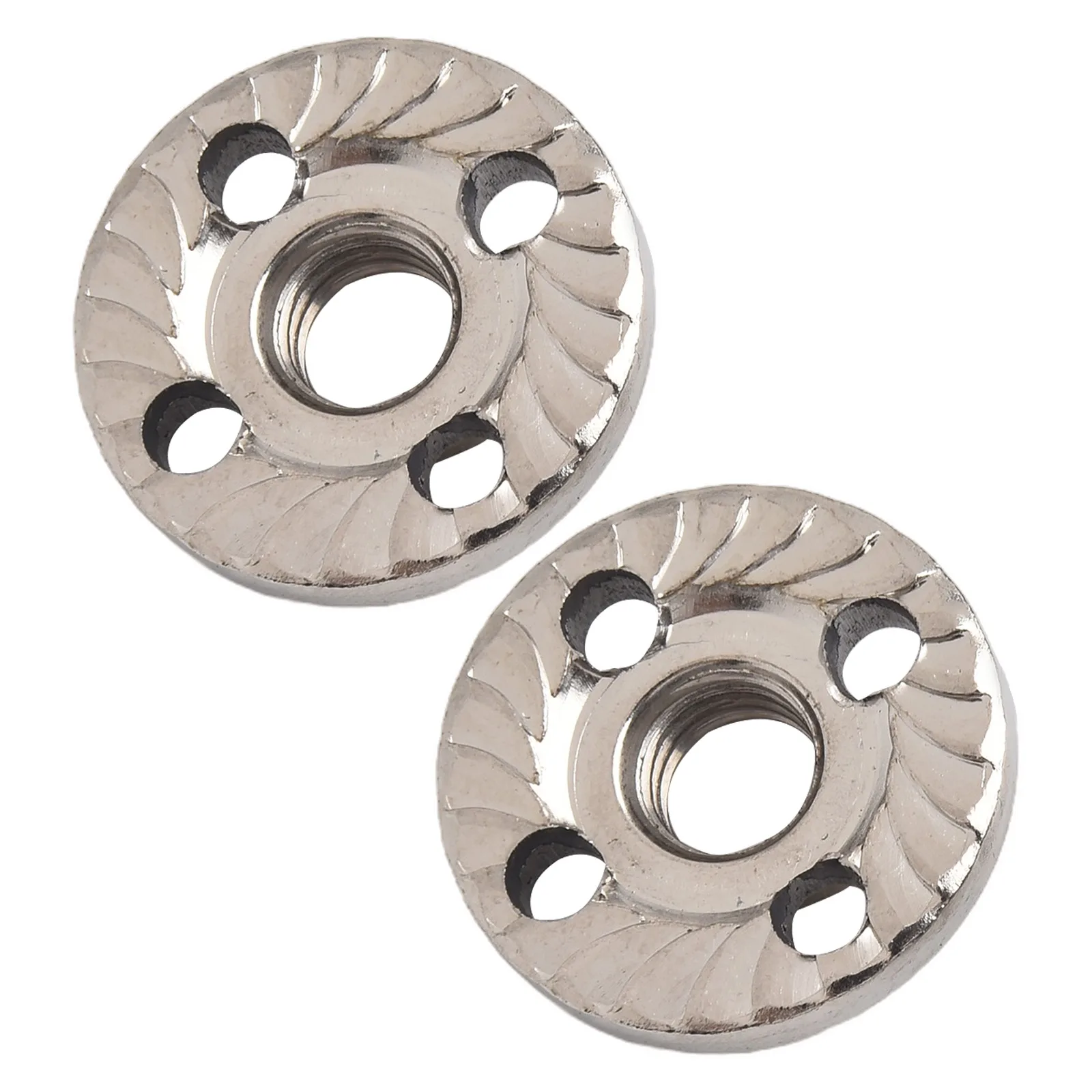 Platen Cover Pressure Plate Precision Thread Silver 100 Type 2pcs Angle Grinder Fitting Tool Four-hole Power Tools