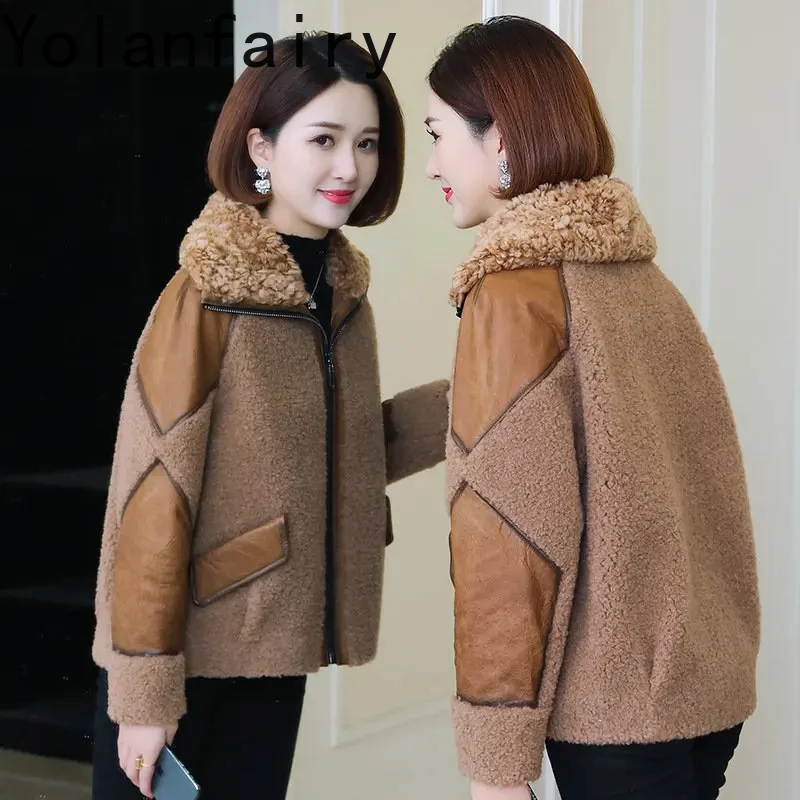 

Sheep Shearing Jacket Women 2024 Winter Korean Fashion Wool Coats Women Fur Coat Casual Wool Jackets Chaqueta Mujer Invierno