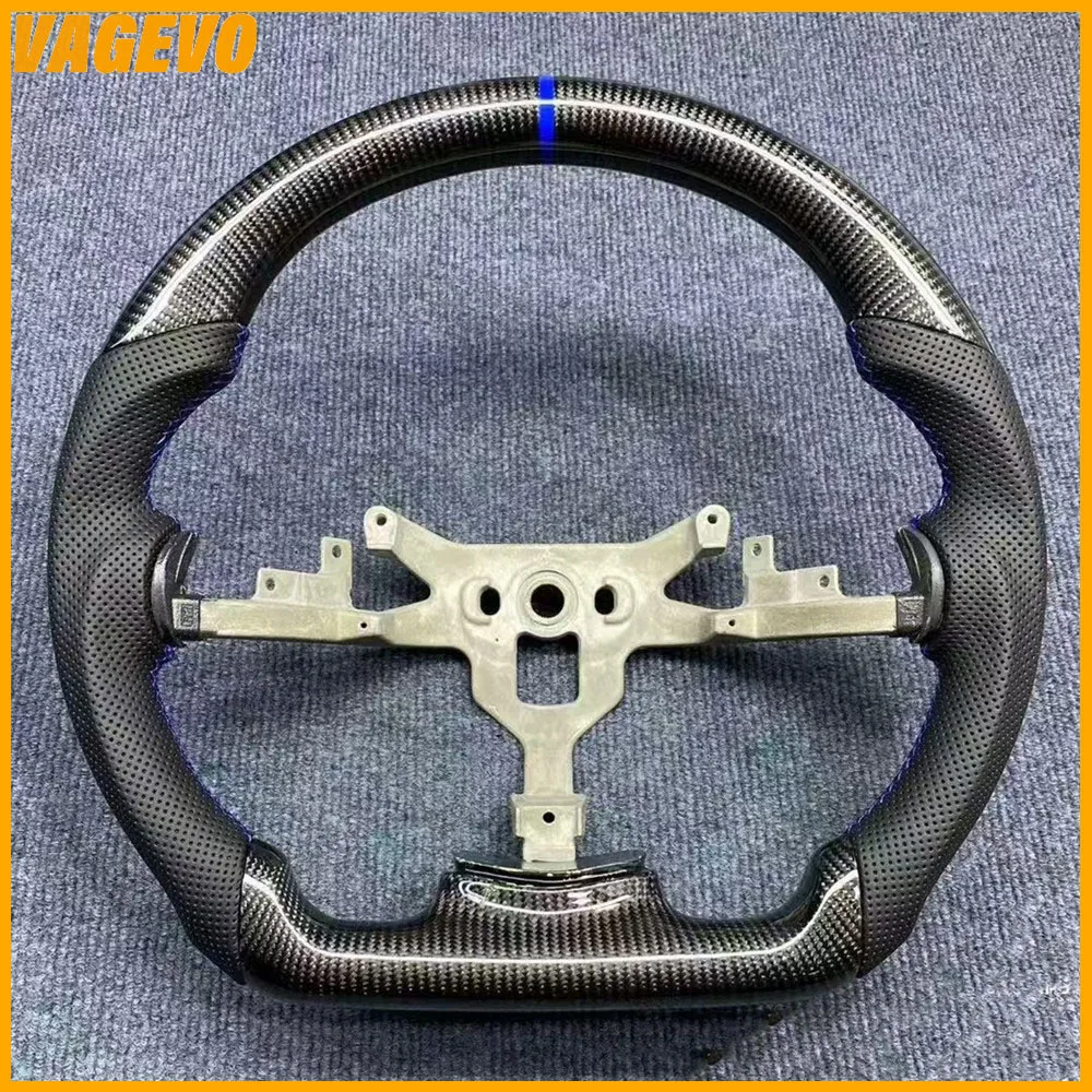 For Chevrolet Corvette C6 z06 zr1 2006 2007 2008 2009 2010 2011 carbon fiber leather sports steering wheel, Car Accessories