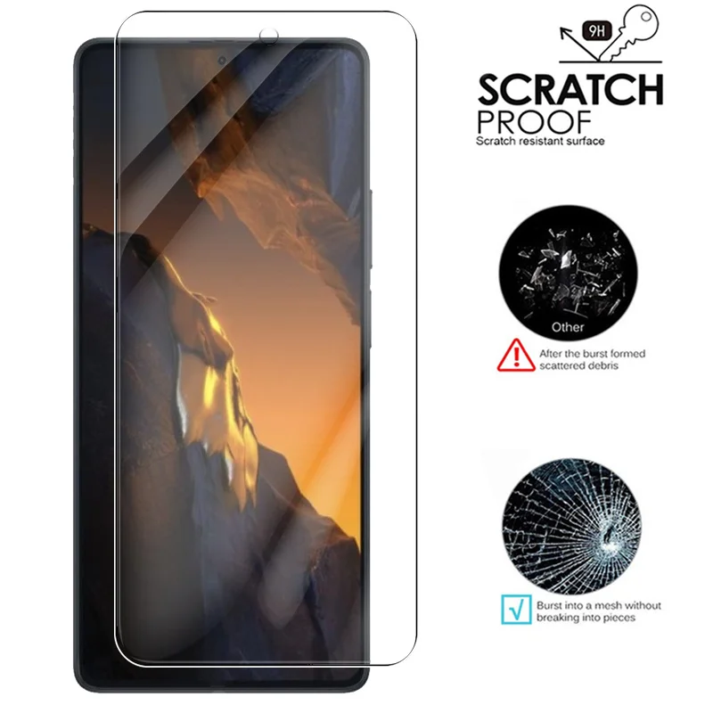 Vidrio templado transparente 4 en 1 para Xiaomi Poco F5 Poxo F 5 PocoF5 Pro, Protector de pantalla, película protectora de cubierta completa para cámara