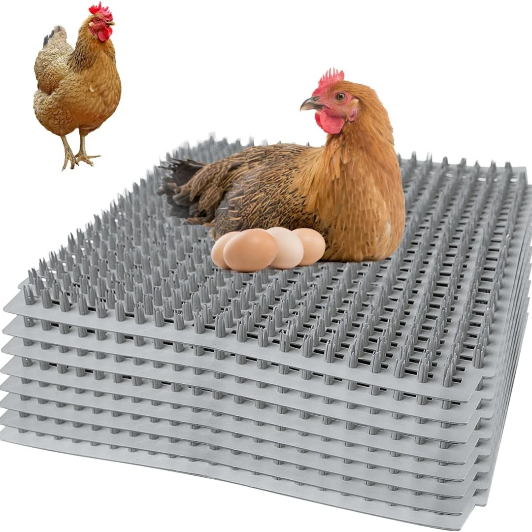 Tapis de literie pour poulets, tampons de nidification lavables, tapis de nidification pour poule, en plastique, découpable et réutilisable, tapis de pose d'œufs pour volaille