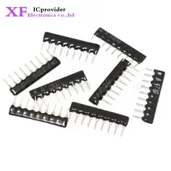 10PCS 9Pin Resistor Network Array A103J A102J A472J 4.7K 1K 10K 2K 3K 6.8K 3.3K 2.2K 2.54MM Pin SIP-9