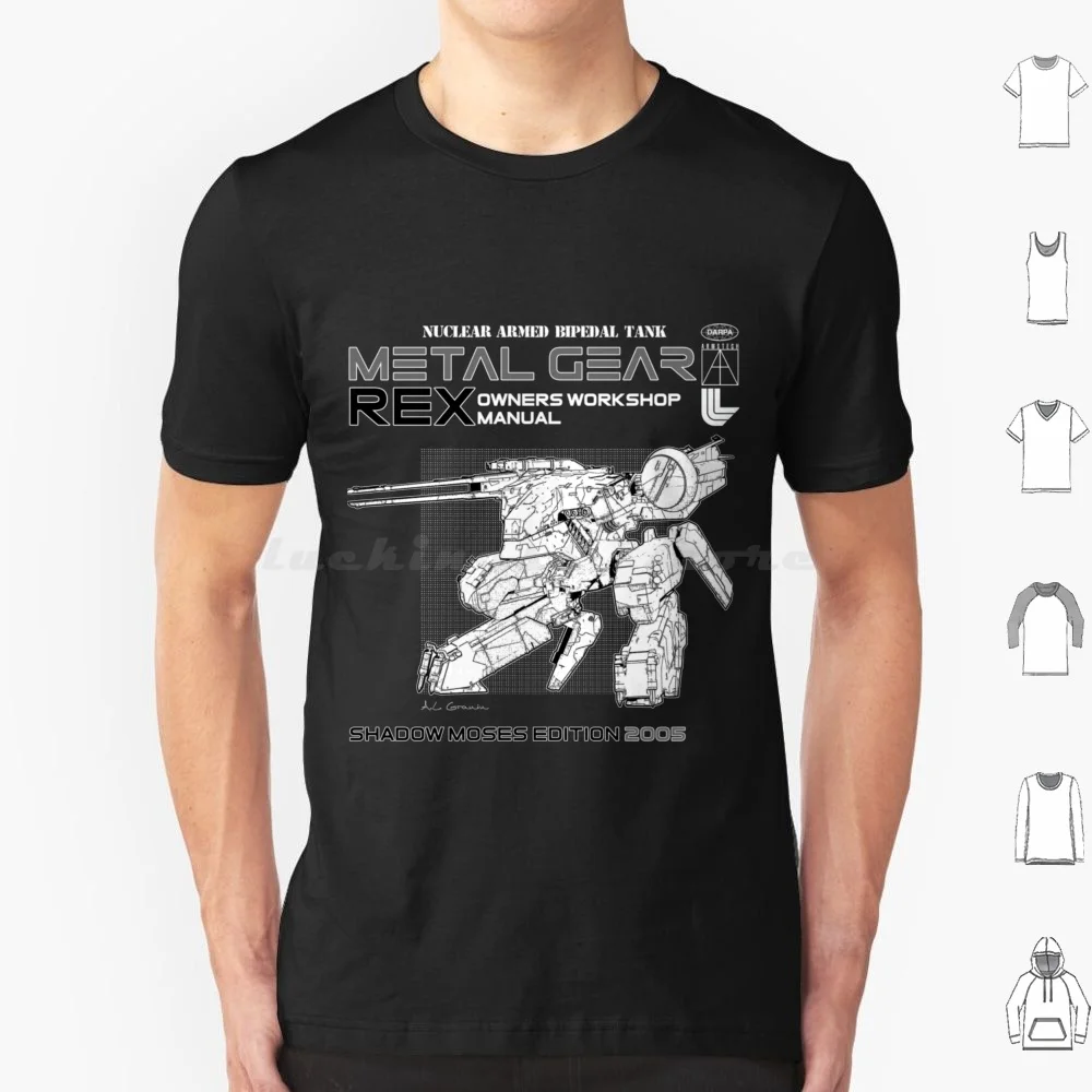 Metal Gear Rex Manual T Shirt 6xl Cotton Cool Tee Metal Gear Solid Mgs Metal Gear Solid Snake Snake Big Solid Mgsv Gear Metal