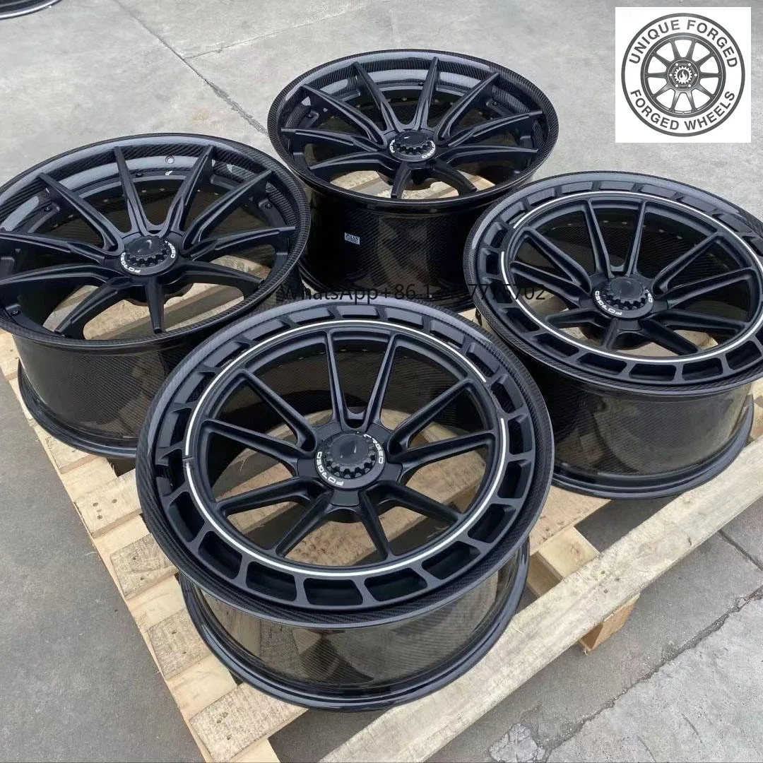 New style Factory Direct Sales 2-piece Forged Alloy Car Wheels Custom Carbon Fiber Wheels 15-24 Inch 5x120 5x112 Wheels For BMW