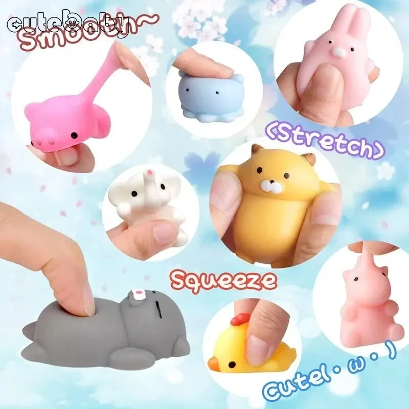 10 Pcs Random Release Pressure Toy Small Animals Parent Child Puzzle Interactive Toys