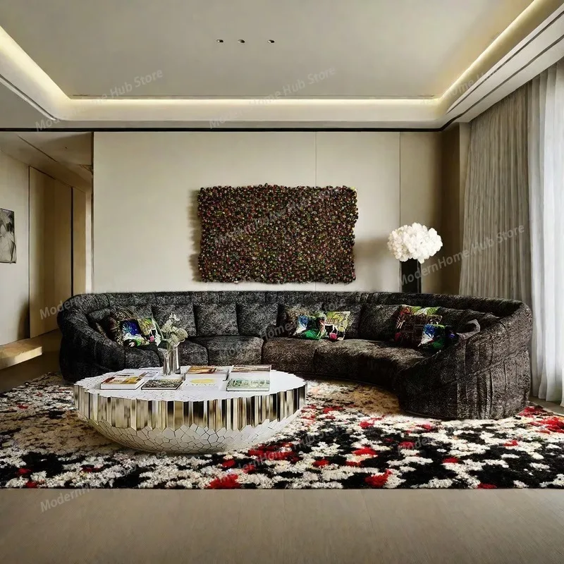 Classic Oversized Living Room Sofas Designer Modern Curved Living Room Sofas Lounge Nordic Schlafsofa Bett Furniture Home