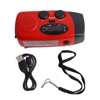 ABS Hand Crank Radio Generate Electricity Solar Charging LED Light Disaster Prevention Emergency AM/FM Radio with NOAA Function