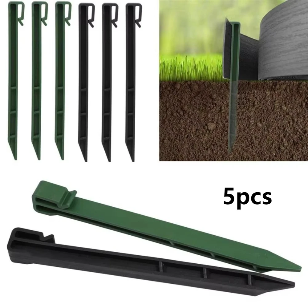 Durable Tent Pegs Garden Stakes Bayonet design Multifunctional Lawn Edging Stakes Plastic Boundary Nail Garden