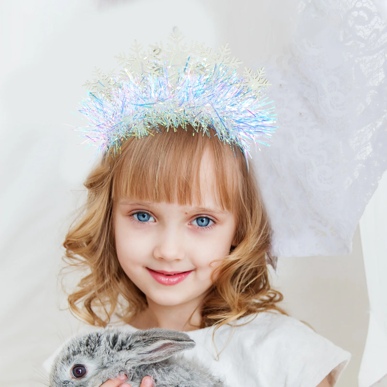 

Christmas Snowflake Decorative Headband Lightweight Xmas Party Hair Hoop Hair Accessories for Women Christmas Headband