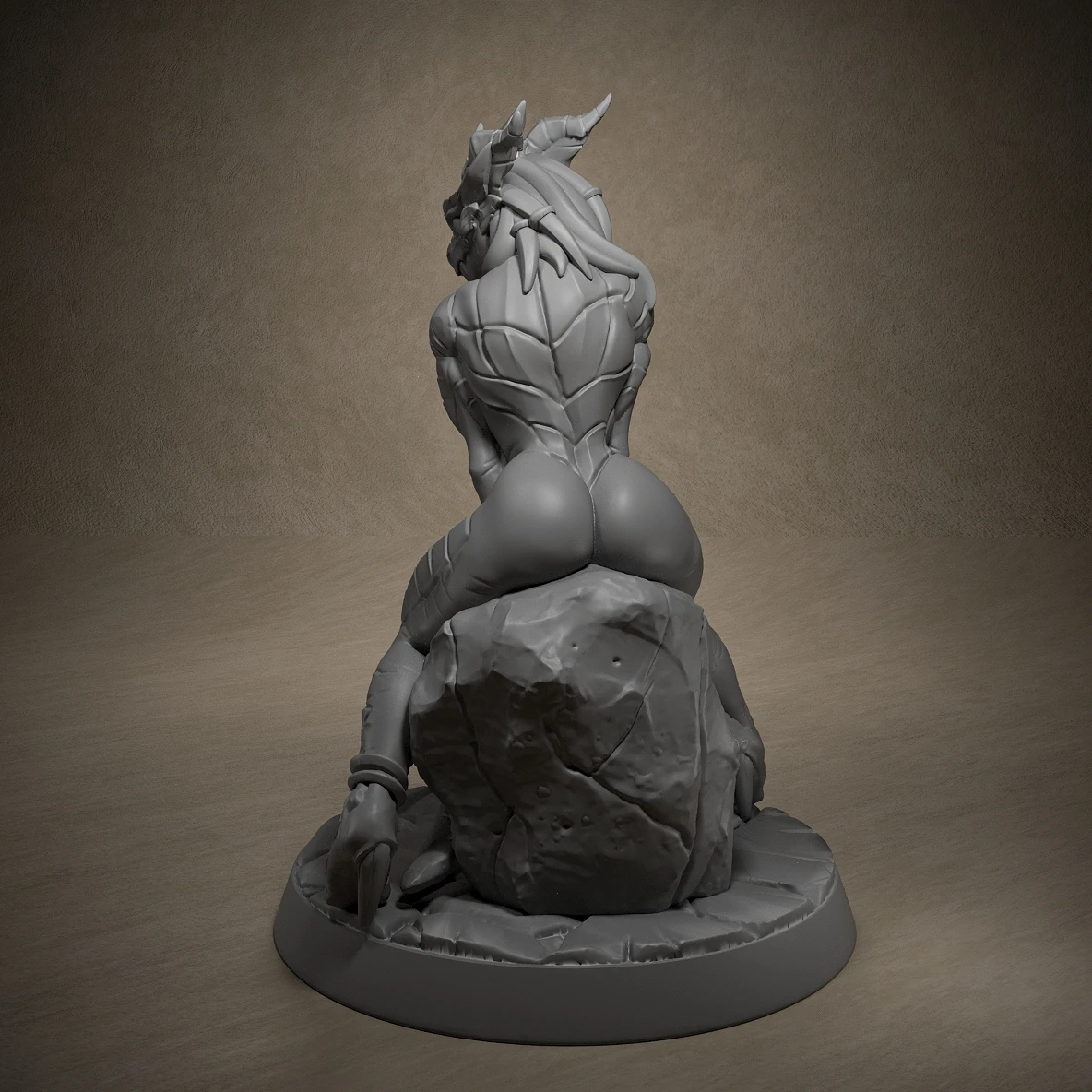 De Wellustige Draconische Meid-De Drakenwacht Beauty-3D Miniaturen Voor Tactische Spelletjes Op Tafel Rollenspel-Speelkamer Verkleden