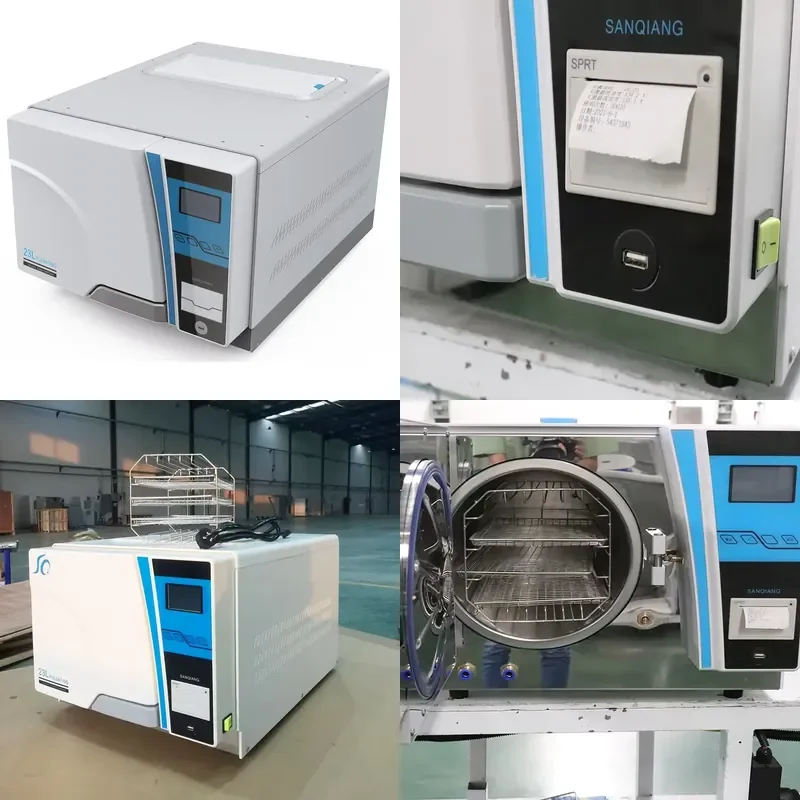 23L Desktop Autoclave with Printer Class B Dental Sterilizer for Clinic Lab Use High Pressure Steam Sterilization Machine