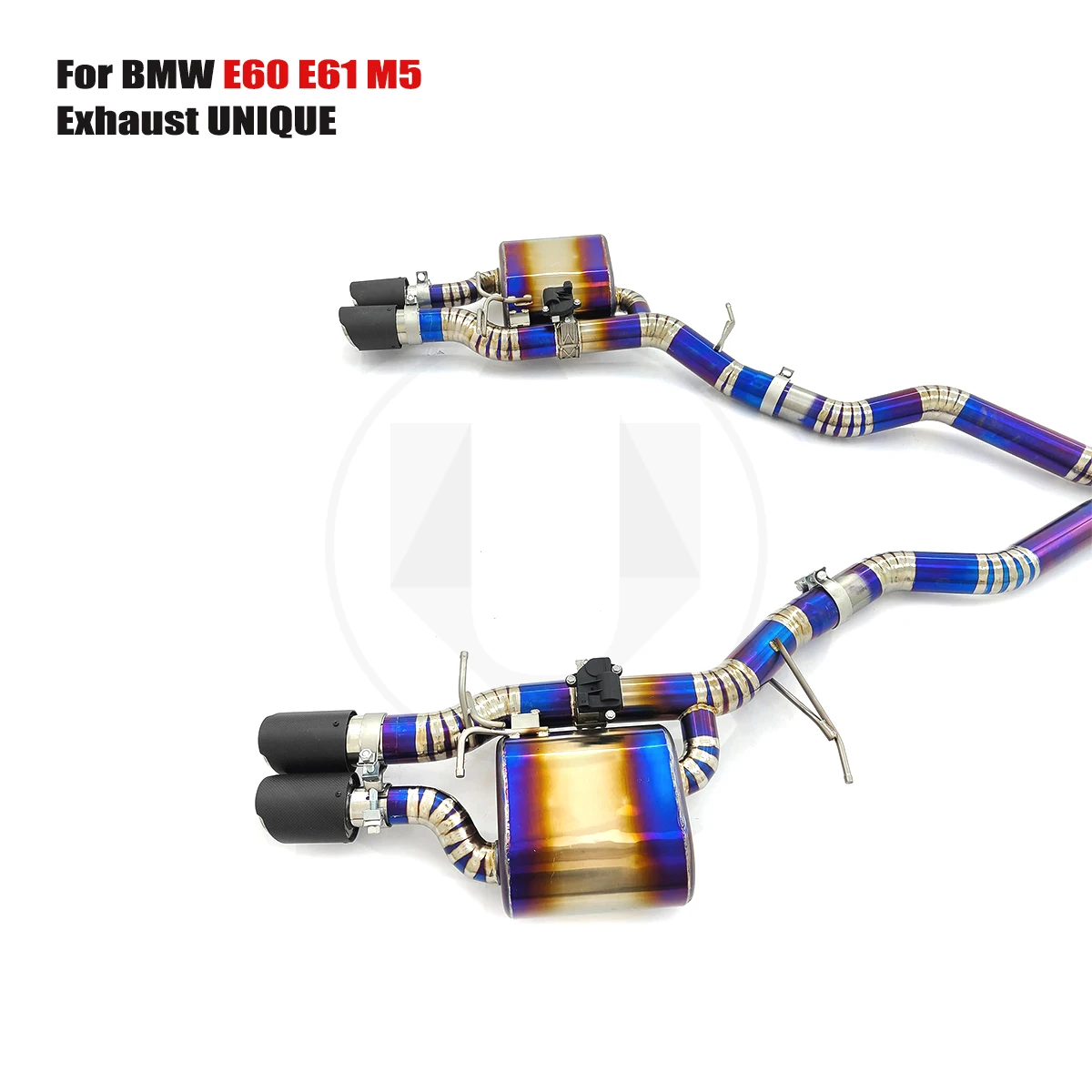 تصميمات فريدة من نوعها BMW E60 E61 M5 5.0L نظام عادم صمام رياضي من التيتانيوم