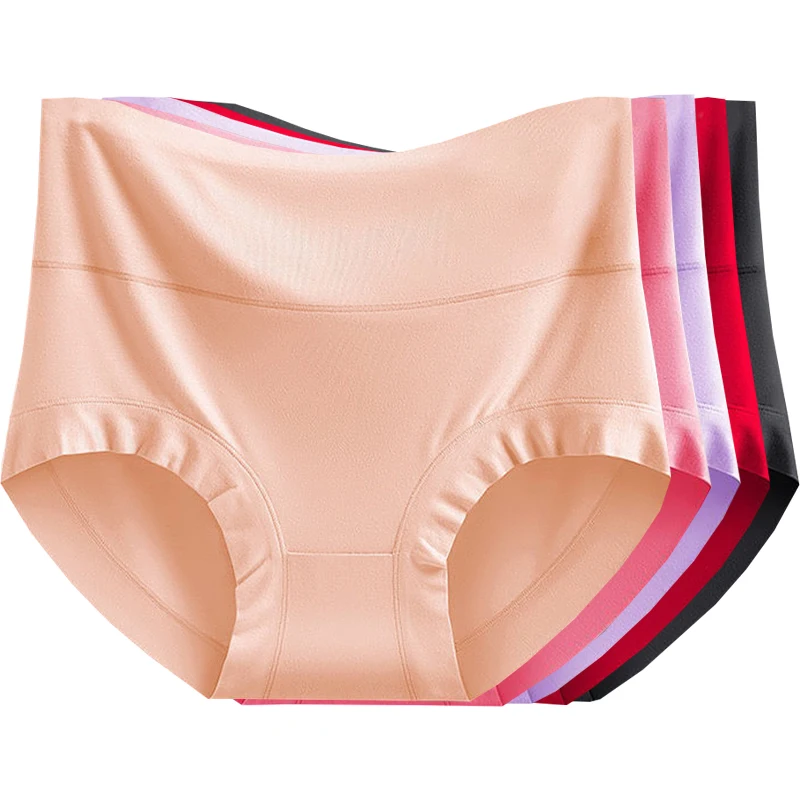 

3pcs Women Modal Panties Female Comfortable Seamless Underpants Loose Briefs Girls Solid Underwear Sexy Lingerie Intimates Panty