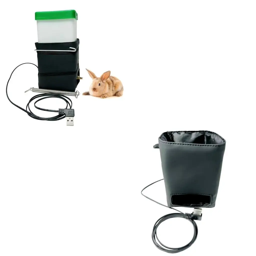 Automatic USB Heating Water Dispenser Firing Pin Head No Drip Water Feeder for Breeding Pet Birds Water Drinking Feeder