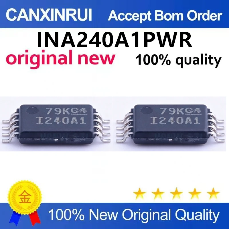 (5-100pieces)Original genuine INA240A1PWR TSSOP-8 bidirectional precision current sensing amplifier chip