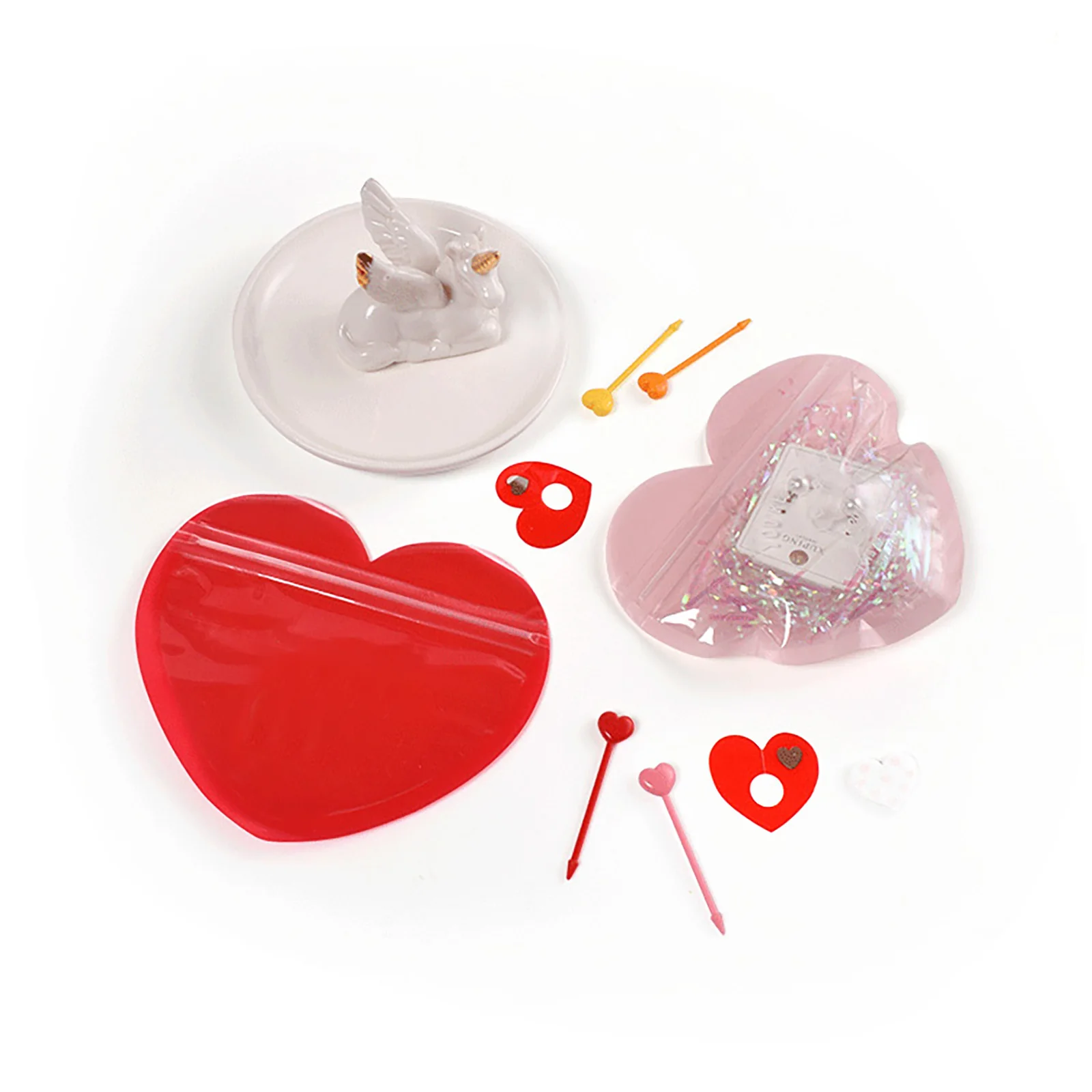 Rote und Rosa Herzförmige Taschen, Feiertagsparty-Zubehör, Süßigkeiten-Accessoires Ziplock-Verpackungsbeutel für Kleinunternehmen – Detail 8