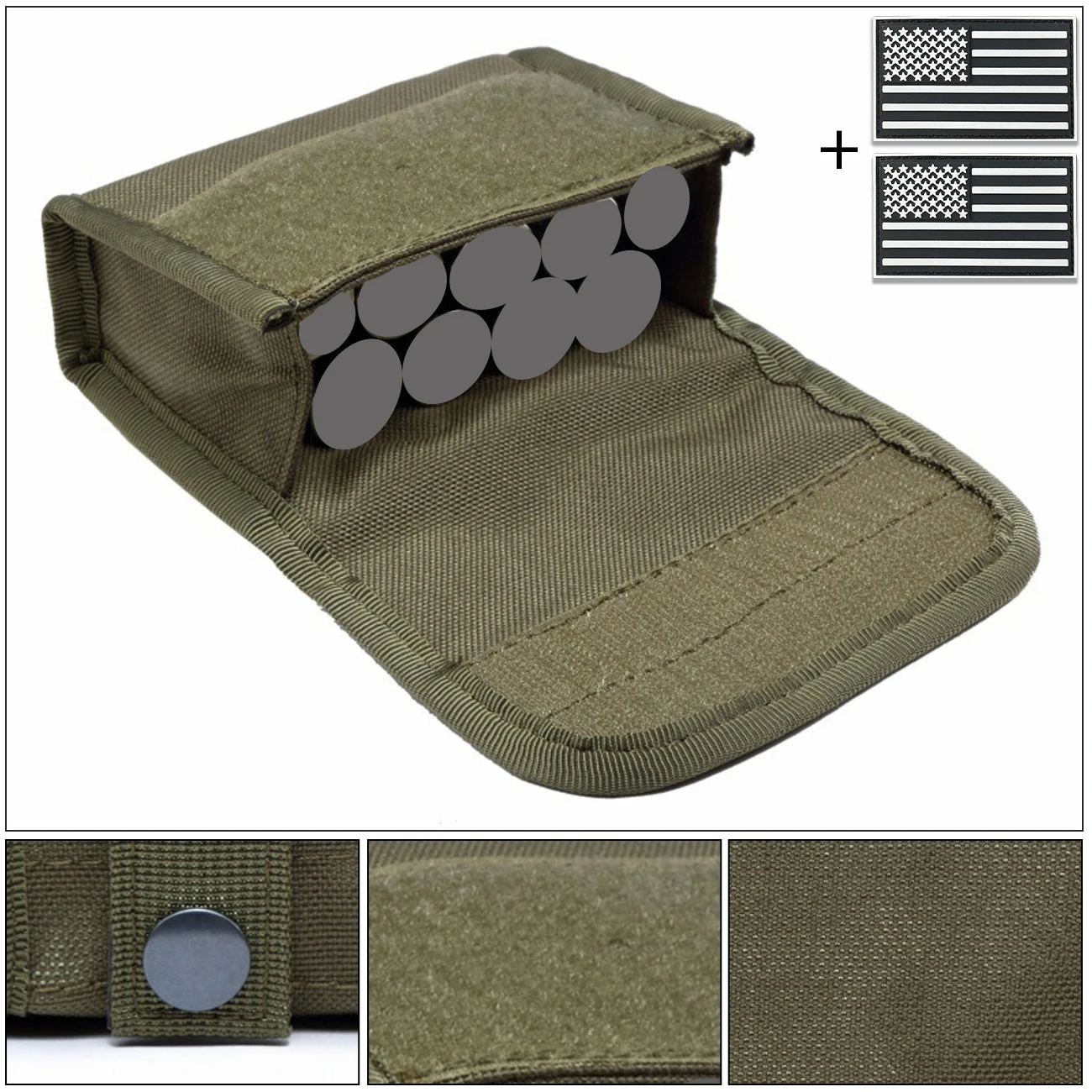 Ausrüstungs-Schnellzugriffstasche, Aufbewahrungstasche MOLLE-System, universell aufklappbar, geeignet für Outdoor-Jagd und andere Szenarien