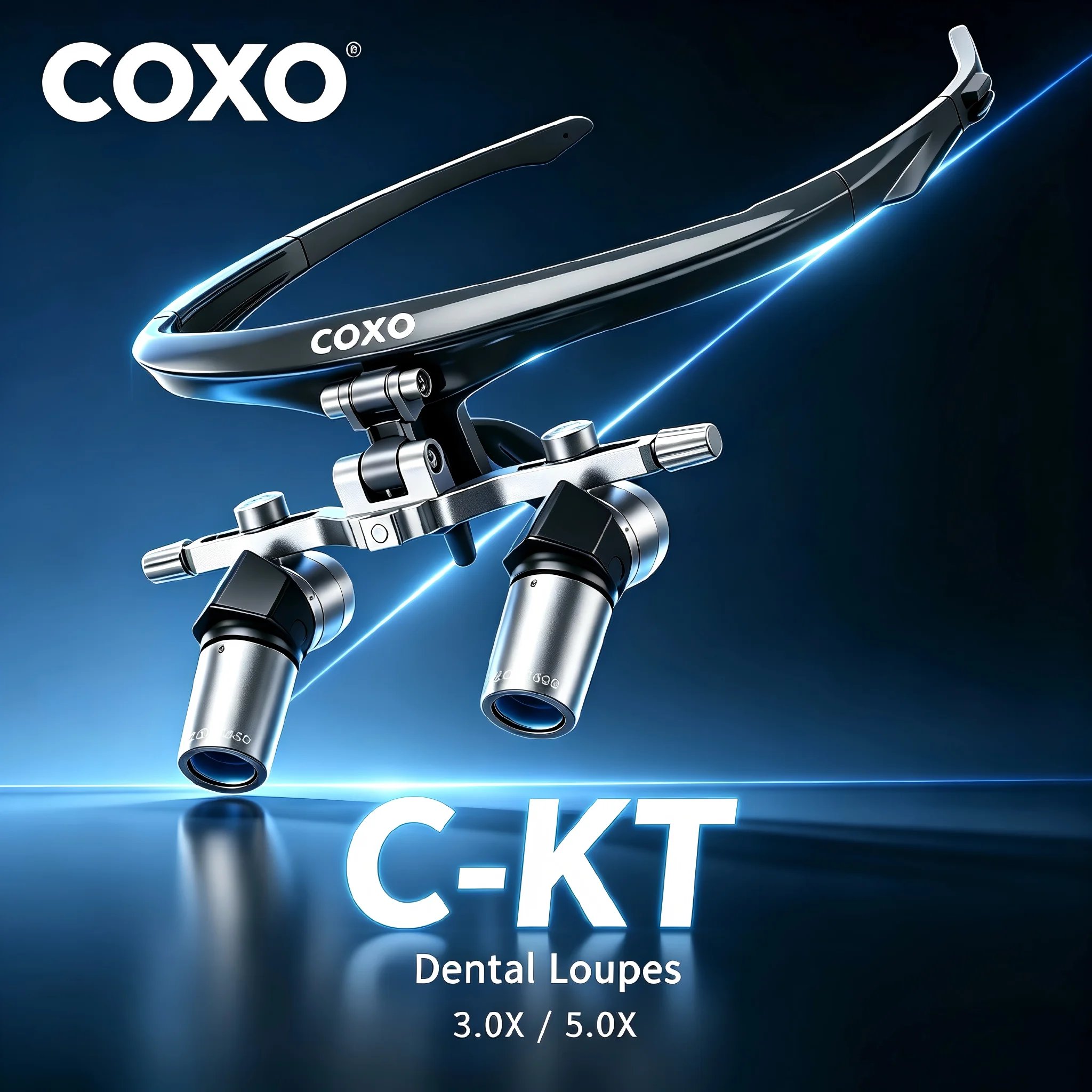 COXO C-KT30 C-KT50 Dental Surgical Loupes 3X 5X Magnification for Dentist Oral Surgery