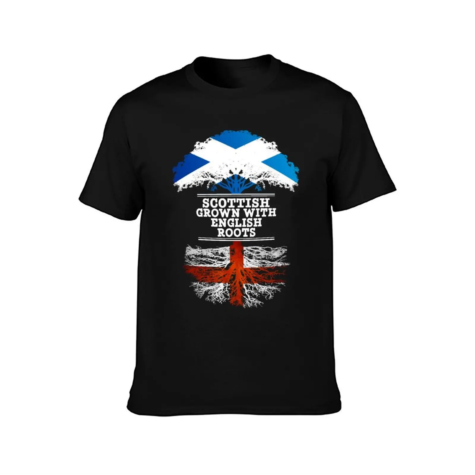 Scottish Grown With English Roots - Gift For English With Roots From England T-Shirt