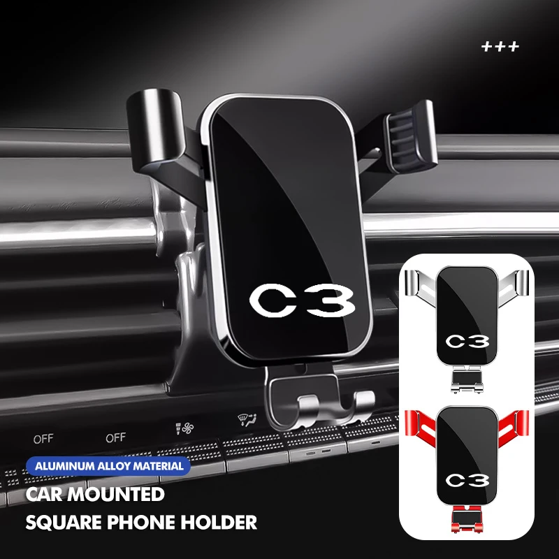 Suporte de Celular para Carro Citroen Gravity com Clipe para Saída de Ar e GPS - Compatível com Nemo, Picasso, VTS, C1, C2, C3, C4, C4L, Jumper, Xsara