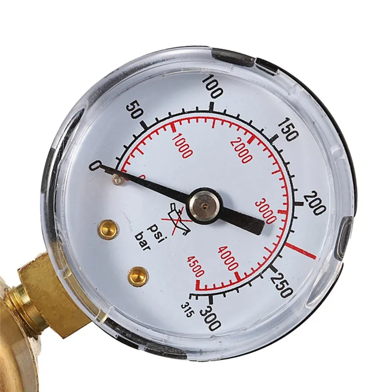 

A20F-Pressure Regulator Reducer CO 2 Welding Twin Gauge Gas Bottle MIG TIG Welding Flow Meter Control Valve W21. 8 1/4 Thread