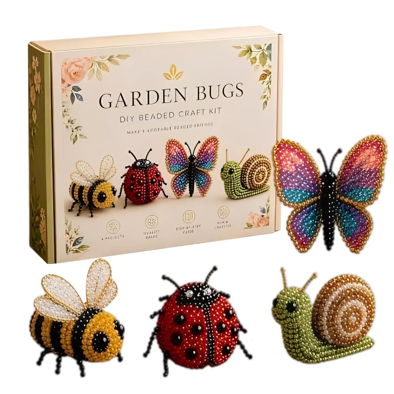 3D Beaded DIY Kit Animal Themed Beadwork Set Beginner Beading Craft Kit for Adults Enthusiasts Birthday Parties Rainy Days Stay