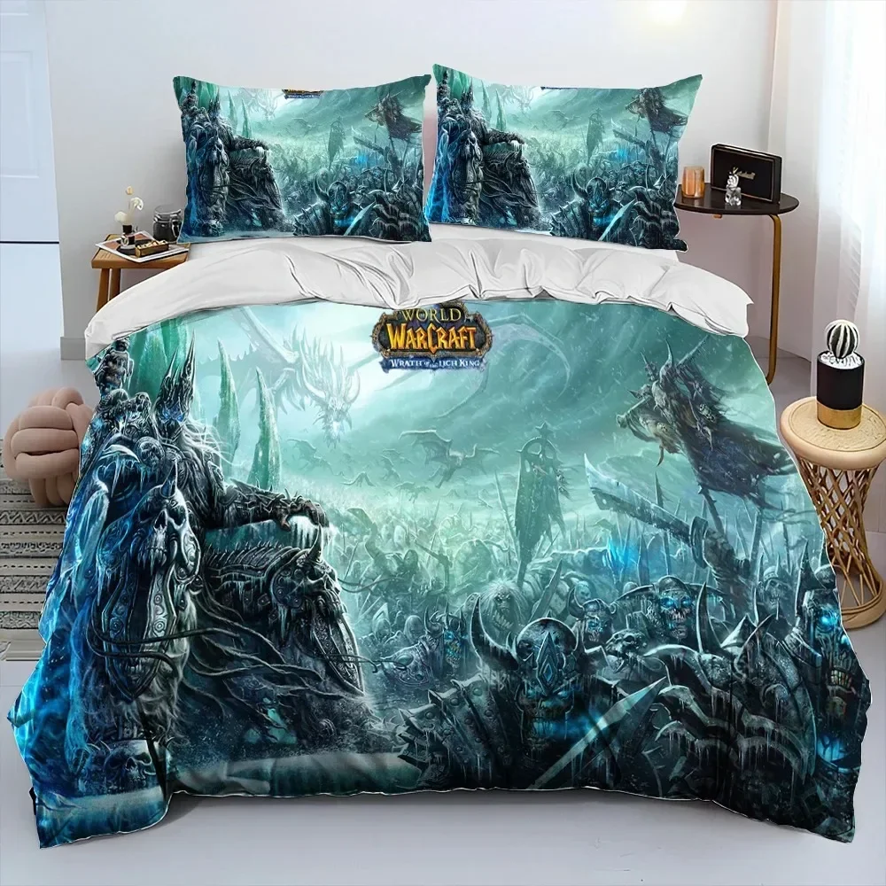 

World of Warcraft,WOW ,Game Comfortable Duvet Quilt Cover Pillowcase Bedding Set Children Bedroom Decoration Home Textile