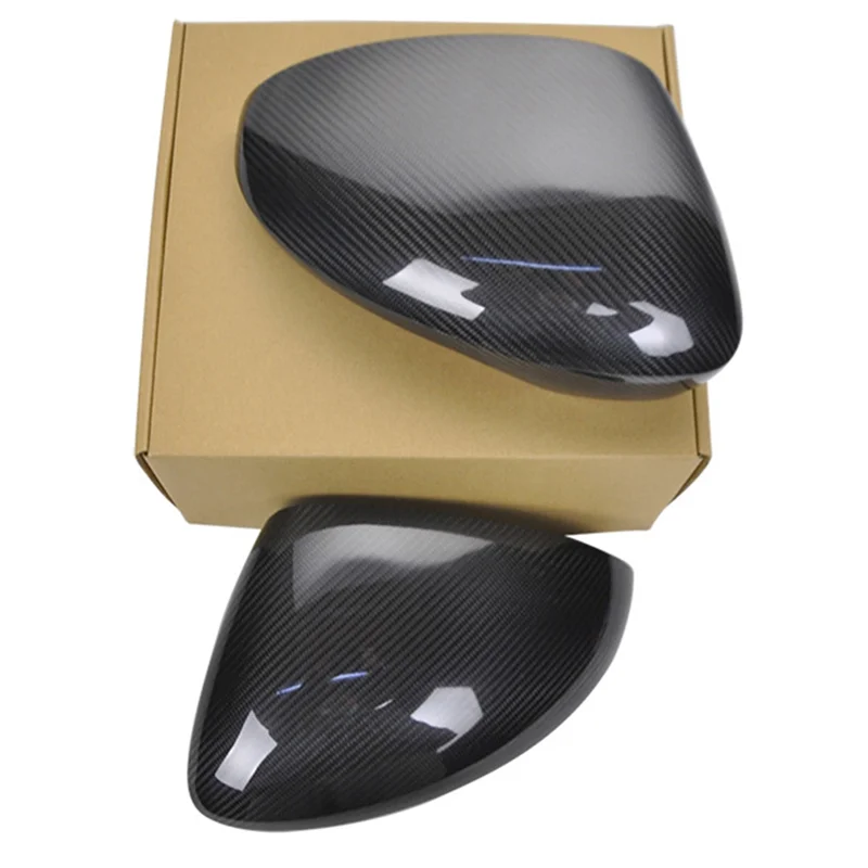 

NEW-Car Rearview Mirror Cover Carbon Fiber Side Mirror Cover For Porsche Panamera 971 2017-2022 Car Accessories