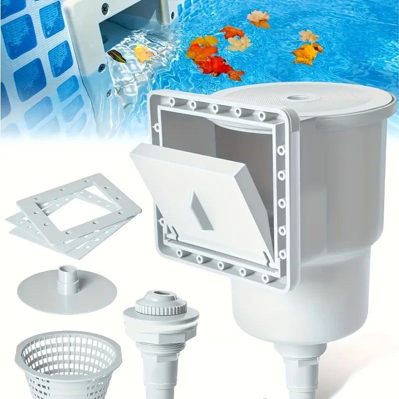 Abs Plastic Swimming Pool Skimmer Accessory Kit For Cutting Installation On All Standard Size Pool Wall Replacement Fitting Part