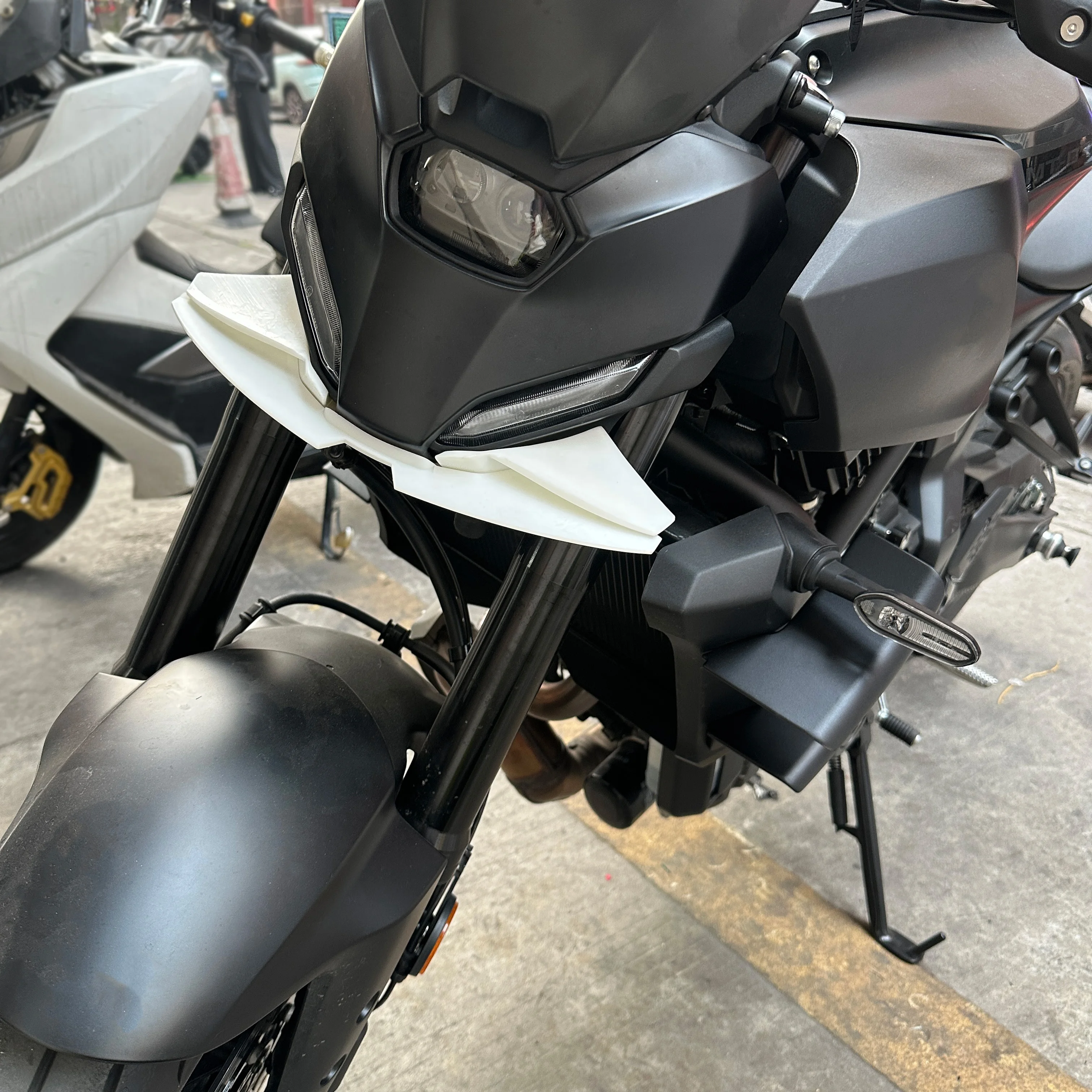For YAMAHA MT-07 2025-2026 Side Wing Side Spoiler Frontal Spoilers MT07 2025 2026 Front Spoiler Lower Spoiler Flank