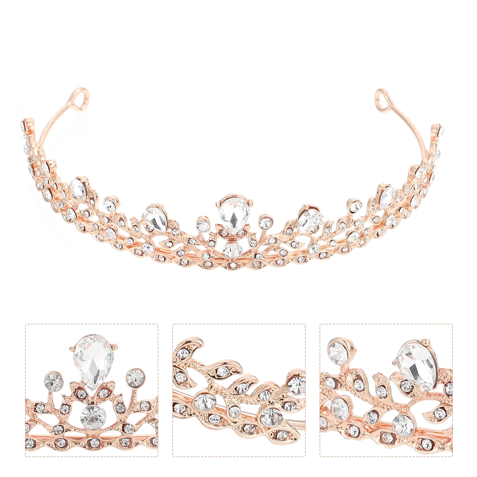 

Rhinestone Bride Crown Tiara Wedding Headpiece Elegant Bridal Crown for Girls Women Tiara for Women Bride Headpiece