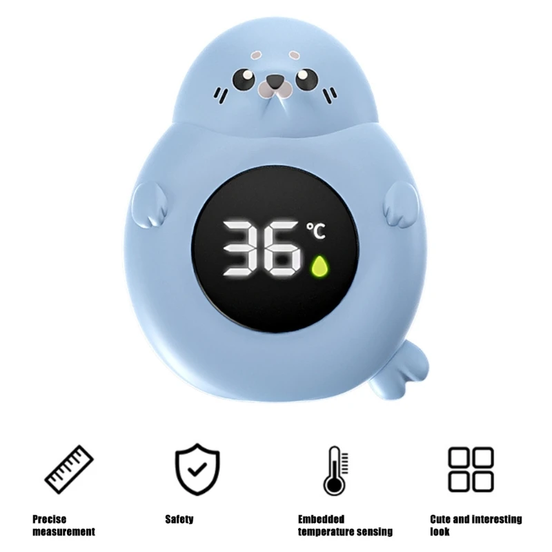 Cartoon Baby Bath Thermograph with LED Display IPX7 for Infant Safety Accurate Digital